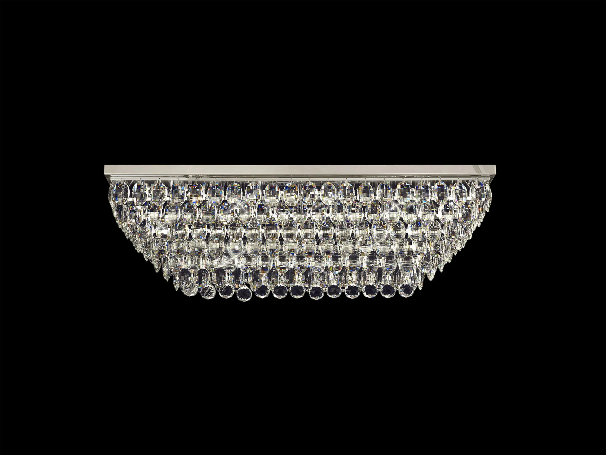 Coniston Linear Flush Ceiling 11 Light (21.8kg) Polished Chrome IL32825  Diyas Coniston Polished Chrome